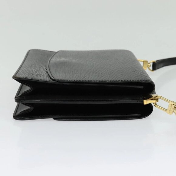 LOUIS VUITTON Epi Grenel Shoulder Bag Black M52362 LV Auth 139883 - Picture 4 of 16